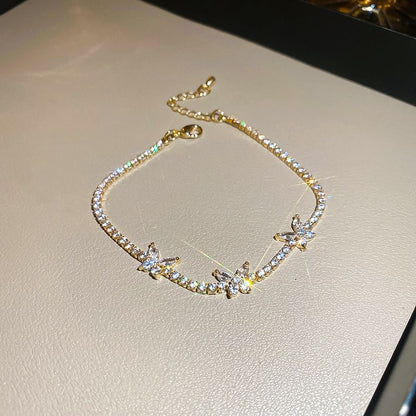Butterfly Rhinestone Bracelet