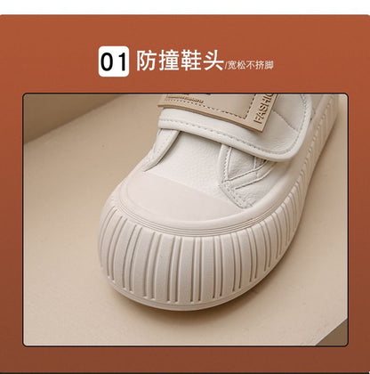 Platform Hook-And-Loop Sneakers