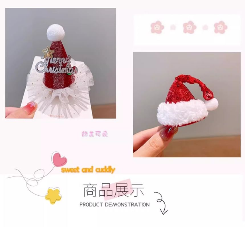 Christmas Fabric Hair Clip / Headband / Set