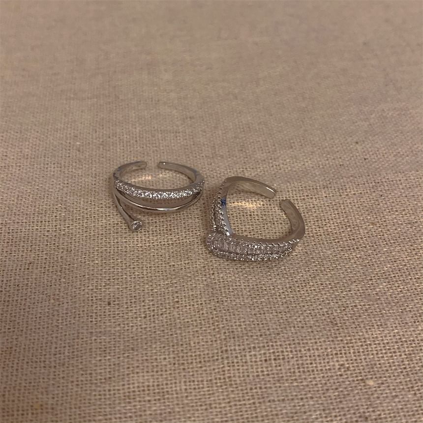 Rhinestone Open Ring (Various Design)