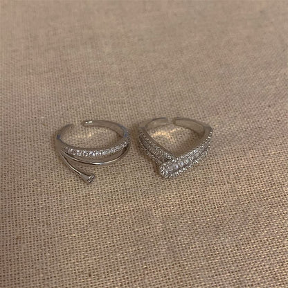 Rhinestone Open Ring (Various Design)