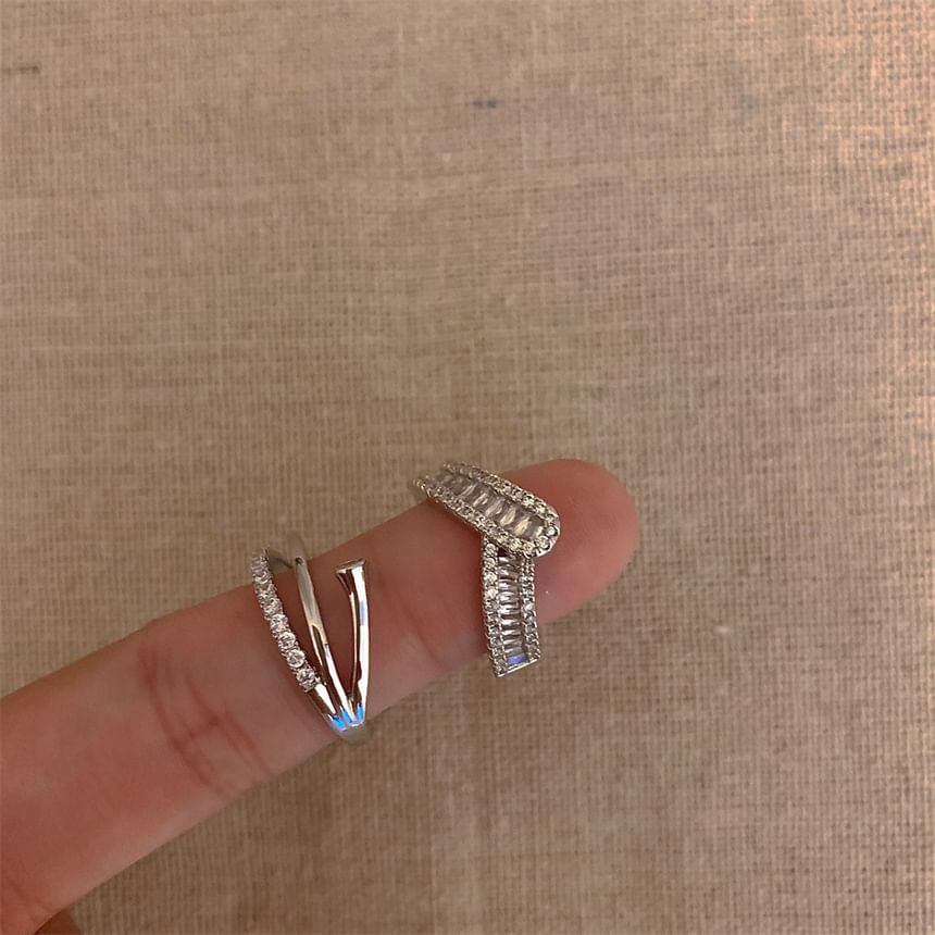 Rhinestone Open Ring (Various Design)