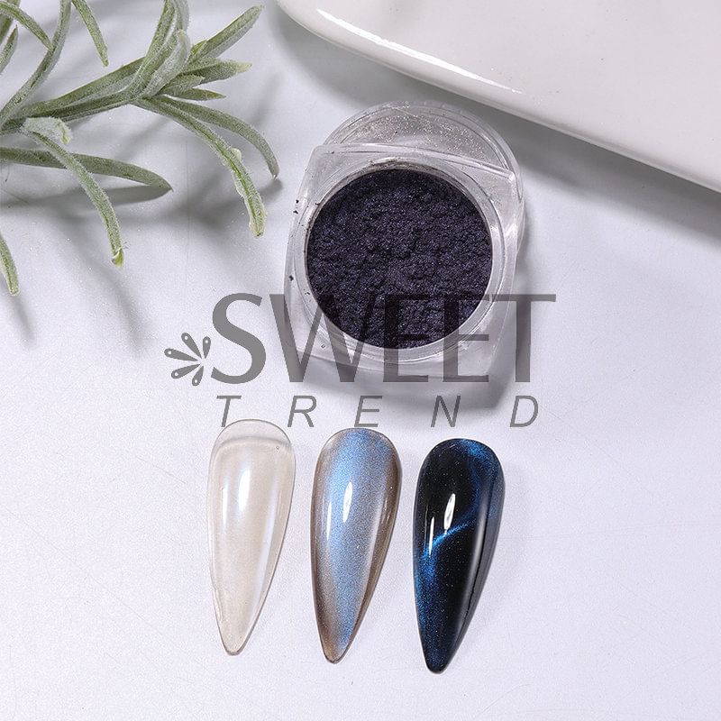 Cat Eye Powder Nail Art Decoration