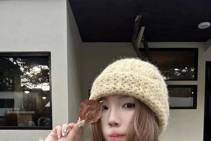 Plain Cable Knit Beanie