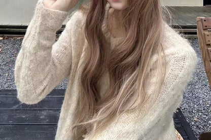 Plain Cable Knit Beanie