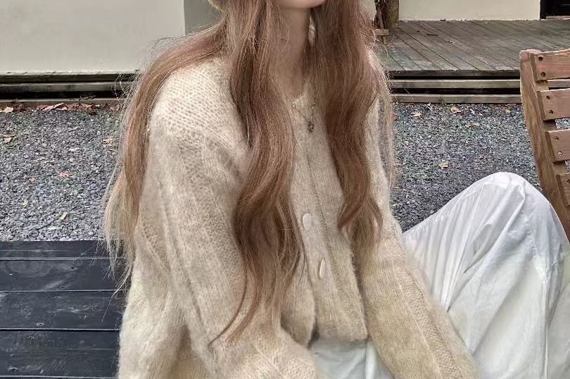 Plain Cable Knit Beanie