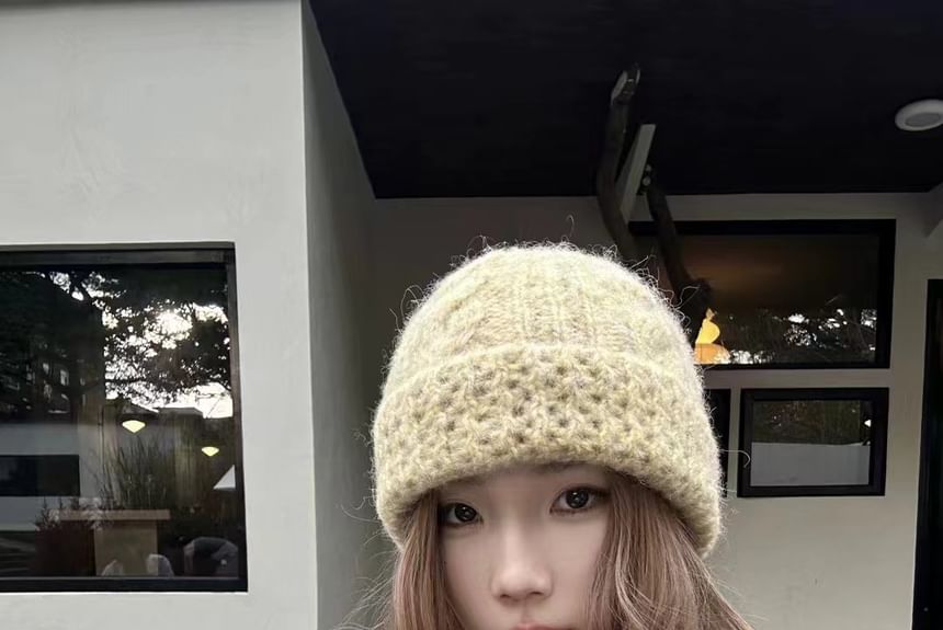 Plain Cable Knit Beanie