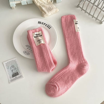 Plain Applique Socks