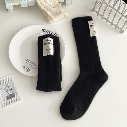Plain Applique Socks