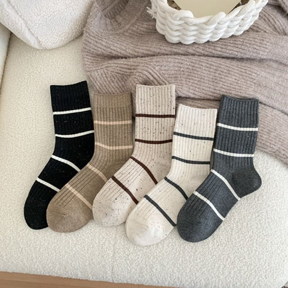 Striped Ribbed Socks
