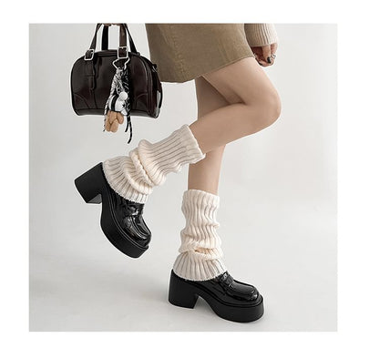 Platform Penny Loafer Pumps