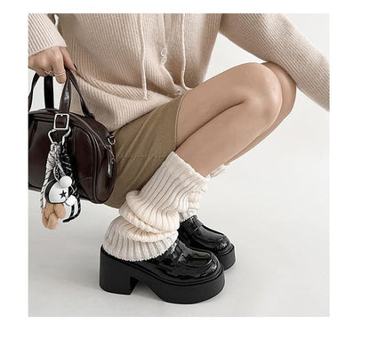 Platform Penny Loafer Pumps