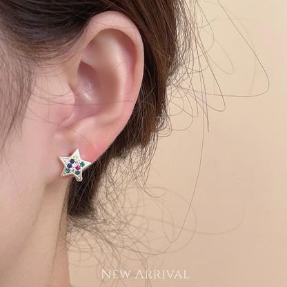 Star Rhinestone Earrings