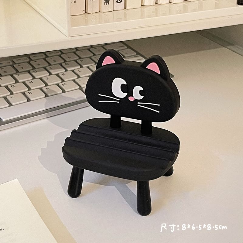 Cartoon Plastic Chair Desktop Phone Stand (Various Designs)