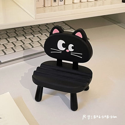 Cartoon Plastic Chair Desktop Phone Stand (Various Designs)