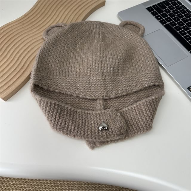 Knit Balaclava Bear Ear