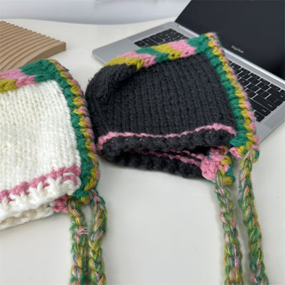 Balaclava Color Knit Block