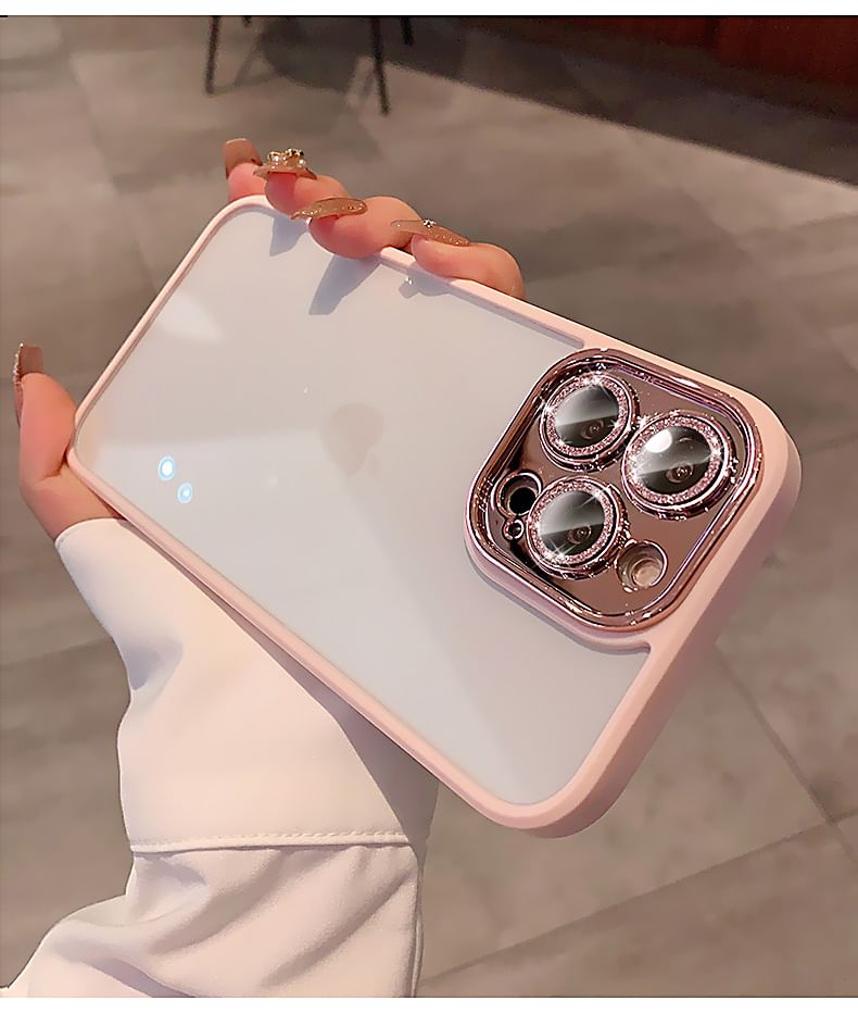 Protection Case Lens Glitter Phone