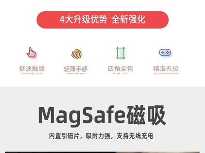 (Compatible with MagSafe) Magnetic Transparent Case Phone