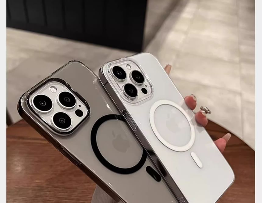 (Compatible with MagSafe) Magnetic Transparent Case Phone