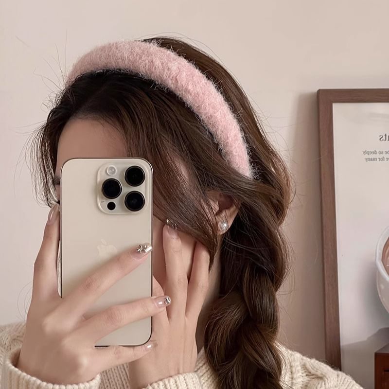 Plain Furry Headband