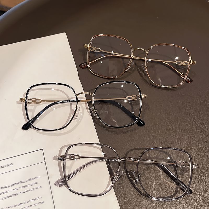 Square Metal Blue Light Blocking Glasses