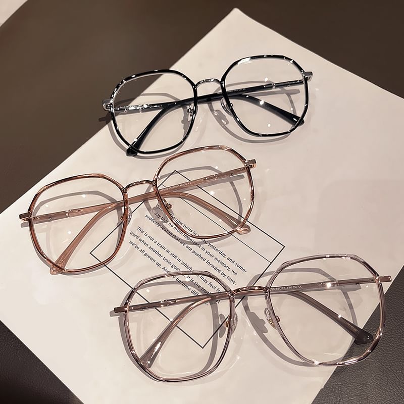 Geometric Metal Blue Light Blocking Glasses