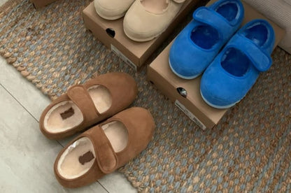 Plain Fleece-Lined Mules