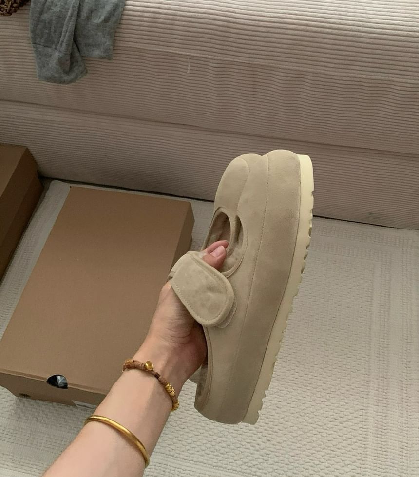 Plain Fleece-Lined Mules