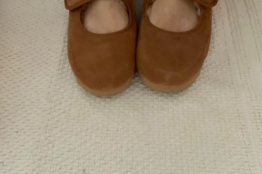 Plain Fleece-Lined Mules