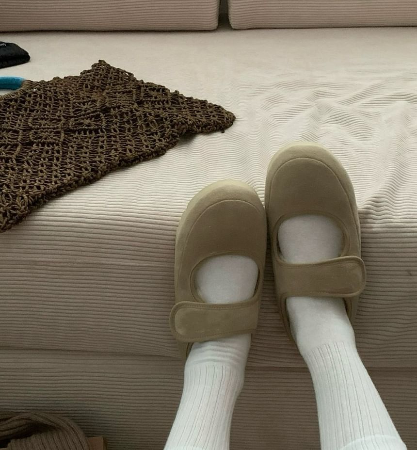 Plain Fleece-Lined Mules