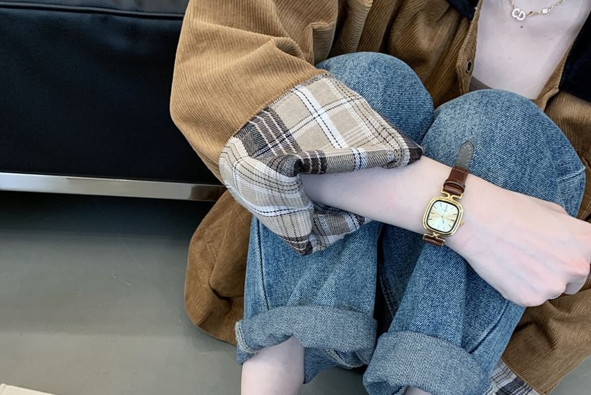 Velvet Lace-Up Shoes