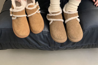 Buckled Ankle Snow Boots