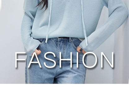 Tone Two-Piece Hoodie V-Neck Mock Knit Two