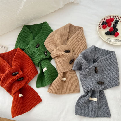 Label Applique Duffle Knit Scarf