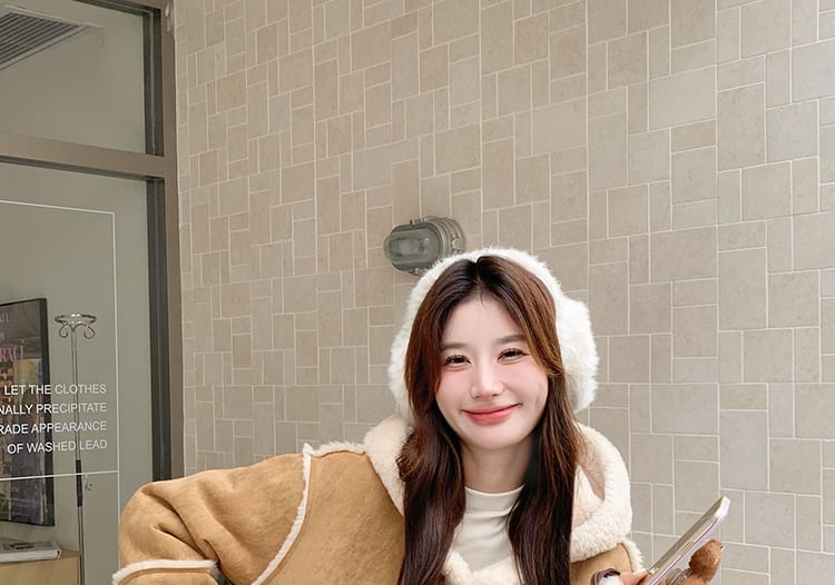 Faux Fur Toggle Jacket