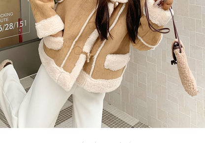 Faux Fur Toggle Jacket