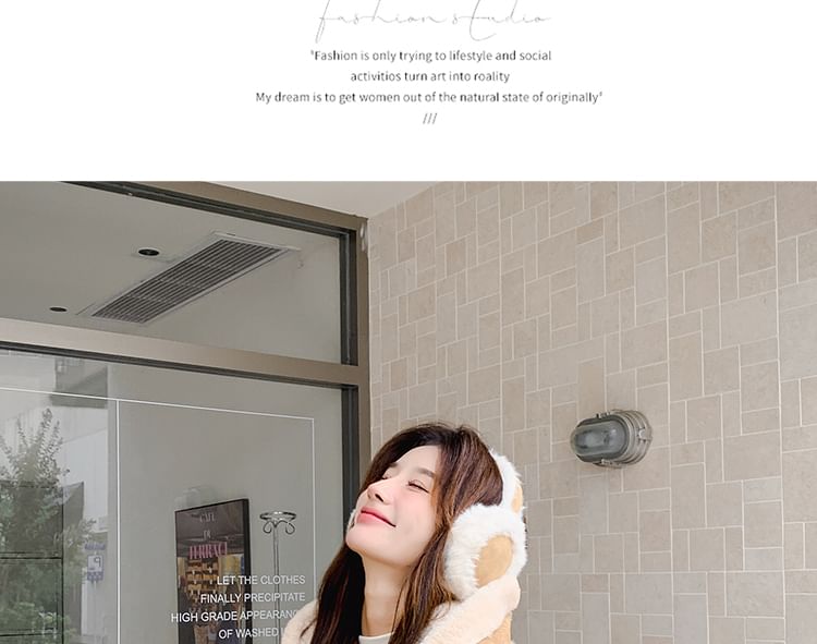 Faux Fur Toggle Jacket