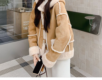 Faux Fur Toggle Jacket