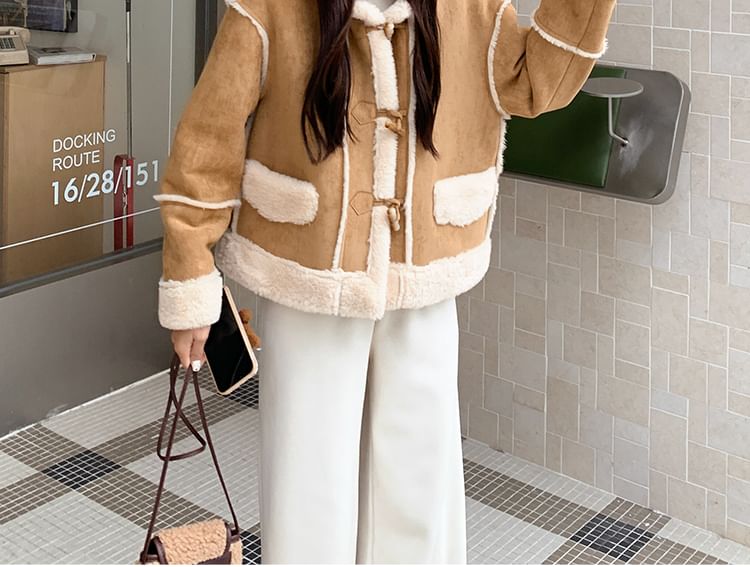 Faux Fur Toggle Jacket