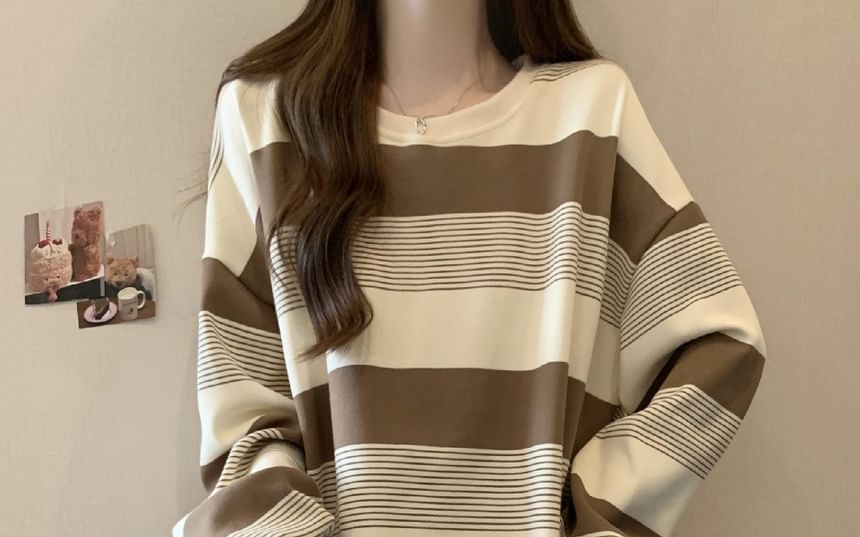 Crewneck Striped Sweater