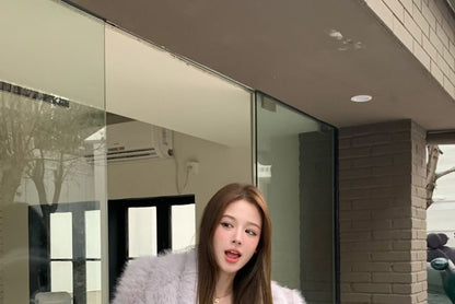 Mid Waist Plain Wide Leg Knit Pants