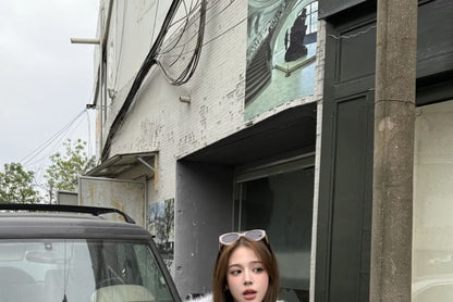 Mid Waist Plain Wide Leg Knit Pants