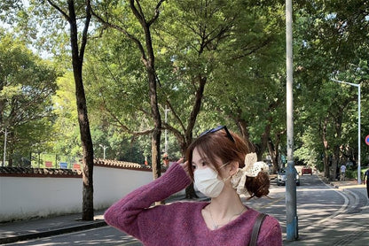 V-Neck Plain Sweater