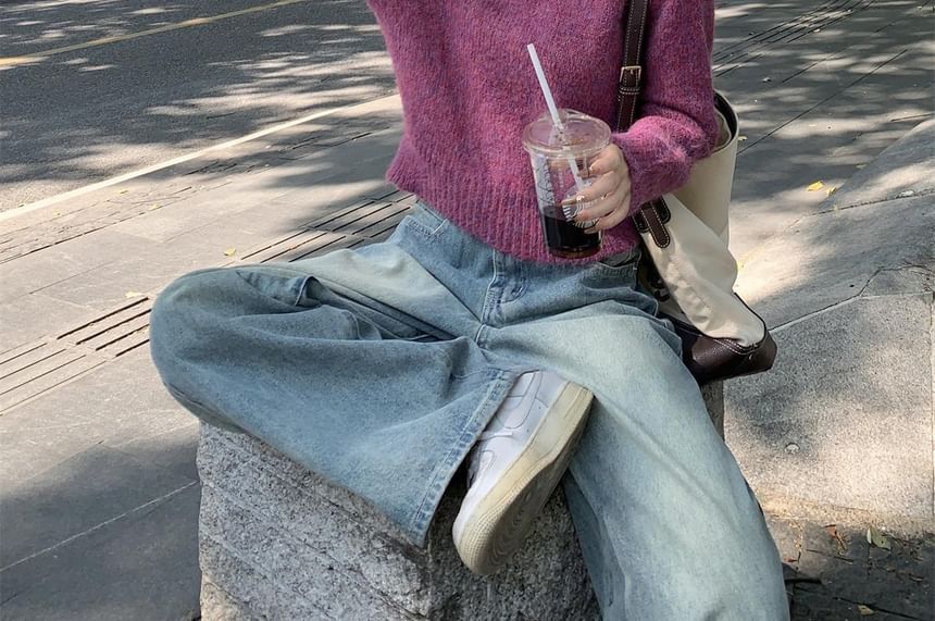 V-Neck Plain Sweater