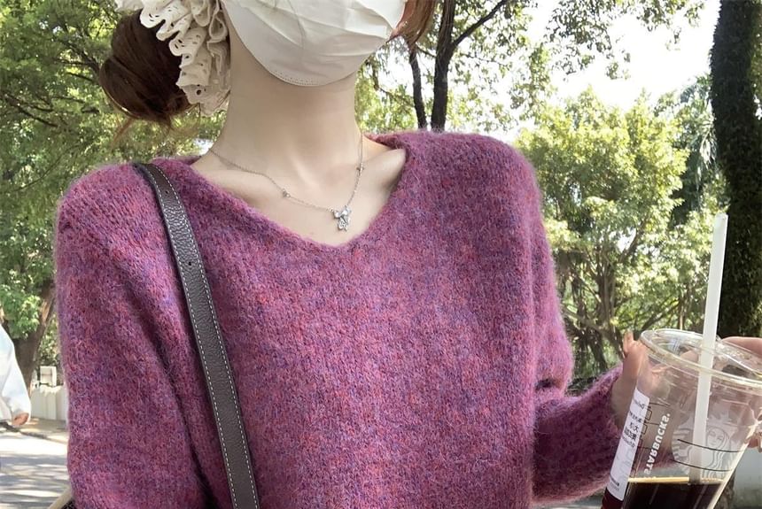 V-Neck Plain Sweater
