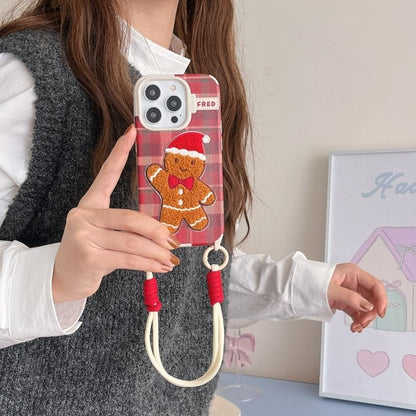 Christmas Embroidered Strap Phone Case