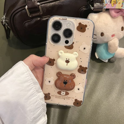 Bear Splattered Phone Case