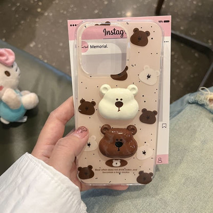 Bear Splattered Phone Case