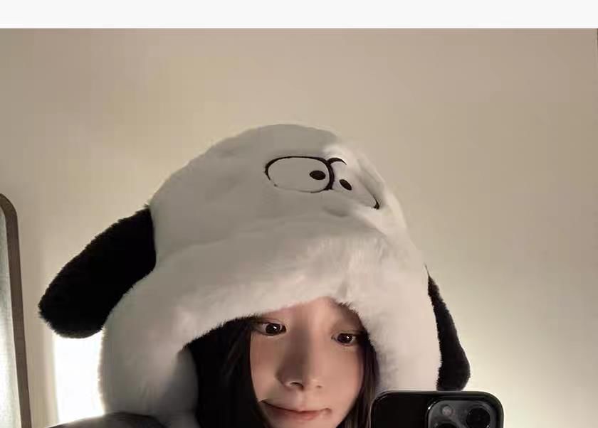 Bow Bear Ear / Dog Fluffy Hat